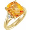 Image 1 : Custom Citrine and Diamond ring  from Jewel Craft