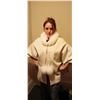Image 1 : Winter White 28 inch Cashmere Blend Cape    Cascade Fur  John Hayes  (616) 262-4936