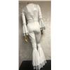 Image 3 : "Superhero Show - Season 3 Ep. 11" - #1 Hero - White & Silver 1970's jumpsuit w/flared arm cuffs & h