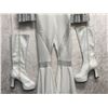 Image 2 : "Superhero Show - Season 3 Ep. 11" - #1 Hero Stunt - White & Silver 1970's jumpsuit w/flared arm cuf