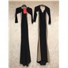 Image 1 : "Superhero Show - Season 5 Ep. 4" - #106 Hero Stunt - Group of 2 Xscape black gown - includes 2 long