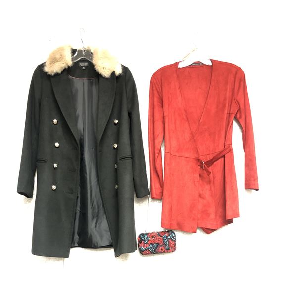 "Superhero Show - Season 3 Ep. 12"- #1 Hero - 3 pc 'Hero" outfit - includes red velvet dress (Zara)/