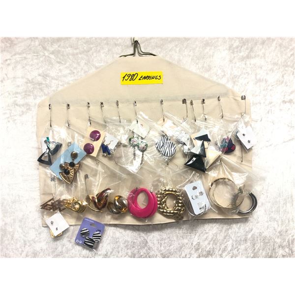 "Superhero Show" - large lot of assorted 1980s earrings - approx. 40 pcs