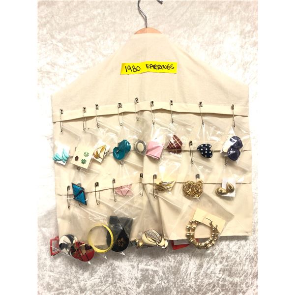 "Superhero Show" - large lot of assorted 1980s earrings - approx. 40 pcs