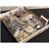 Image 1 : Box lot of vintage jewelry from the show - includes mostly necklaces