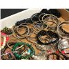 Image 3 : Box lot of vintage jewelry from the show - includes mostly bracelets - approx. 80 pcs