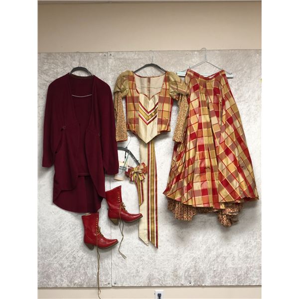 "Superhero Show" - Season 6 Ep. 8- #4 Hero - 1980s outfit - includes MTO wool red cape/MTO 2 pc plai