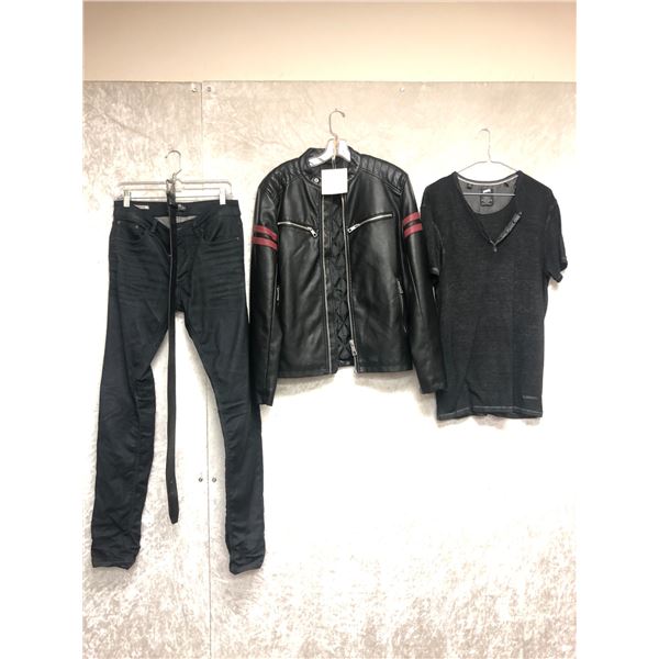  Superhero Show  - Season 5 Ep. 4- #8b Hero - Early 2000's 3 pc outfit - includes leather jacket/ful