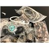 Image 2 : Box lot of vintage jewelry from the show - includes bracelets/necklaces & key chains