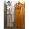 Image 1 : "Superhero Show" - Group of 2 women's vintage long dresses - Party wear