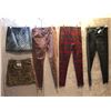 Image 1 : "Superhero Show" - Rack full of women's & men's pants/ trousers/ jeans/ shorts, etc. - approx. 65 pc