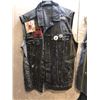 Image 3 : "Superhero Show" - Group of 8 vintage custom-designed denim sleeveless shirts