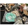 Image 1 : Box lot of vintage jewelry from the show - includes necklaces - approx. 80 pcs.