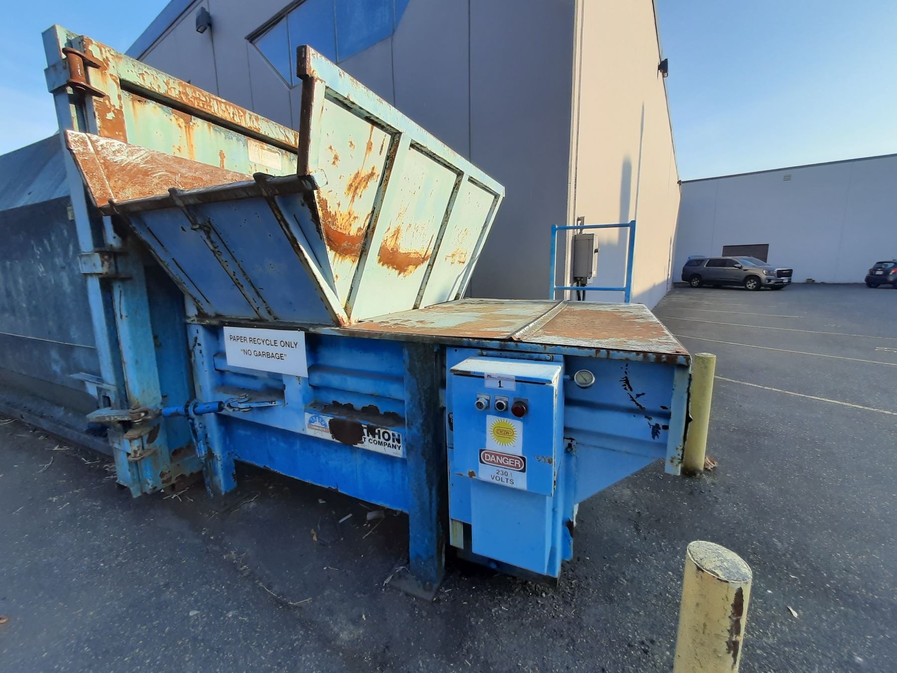 *MARATHON EQUIPMENT RAM JET TC-2 INDUSTRIAL TRASH COMPACTOR SYSTEM