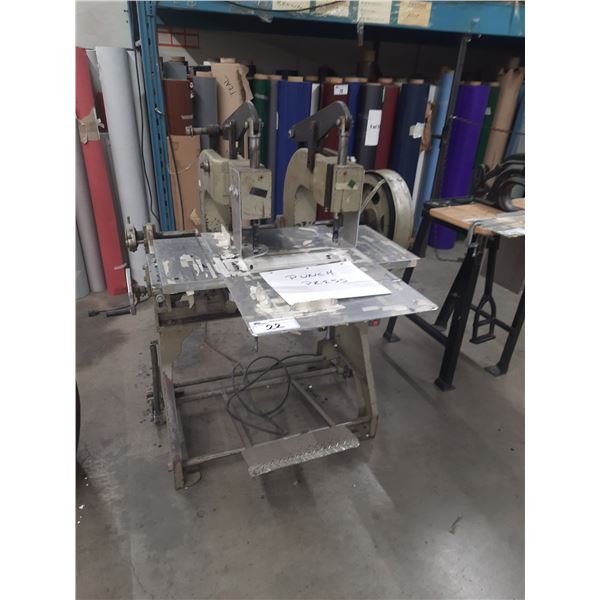 FOOT OPERATED INDUSTRIAL DUAL PUNCH PRESS
