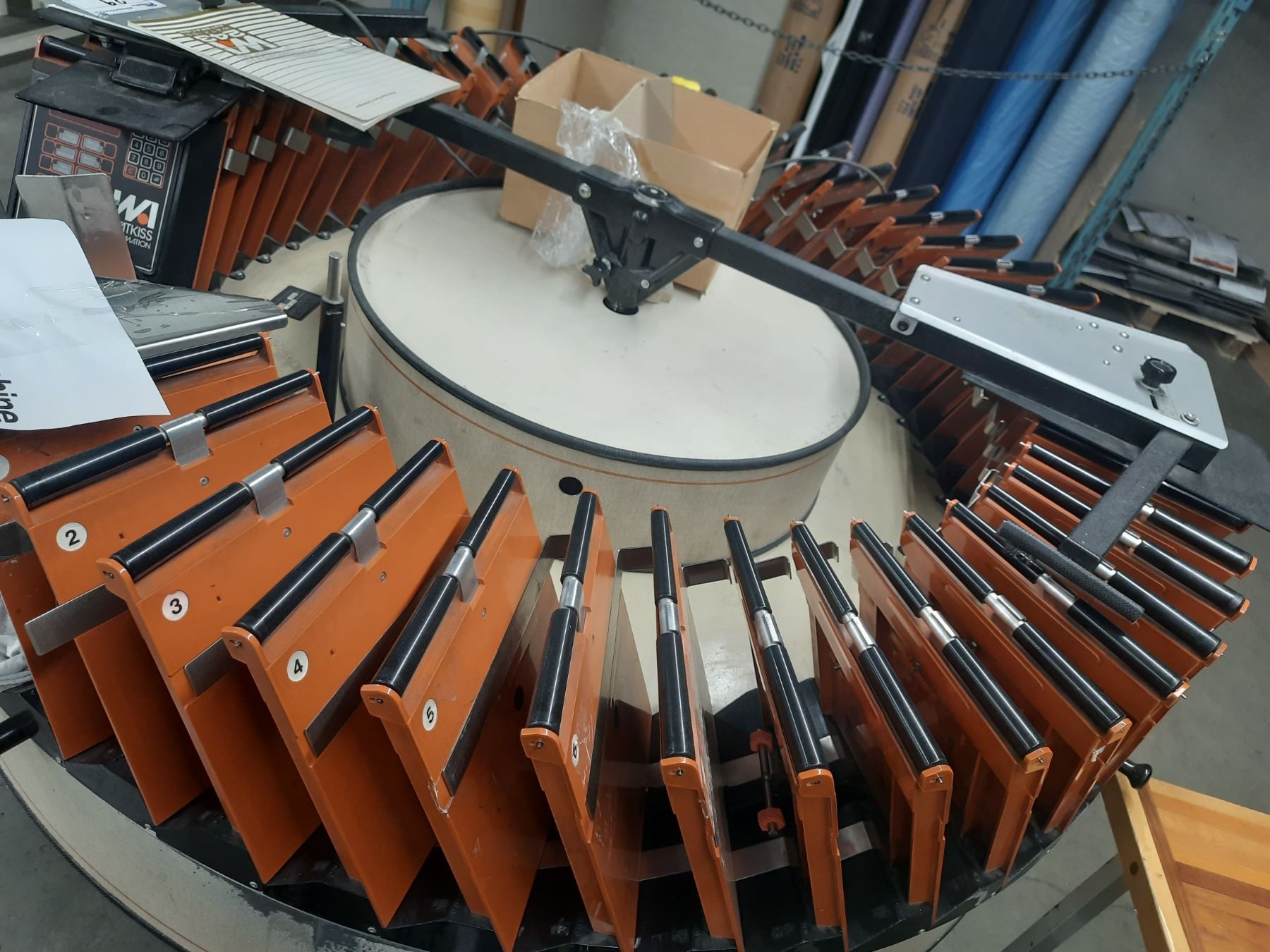 *WATKISS AUTOMATION INDUSTRIAL 43 SLOT TAB COLLATING MACHINE