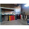 Image 2 : 4 BAYS OF INDUSTRIAL PALLET RACKING INCLUDING 5 ASSORTED UPRIGHTS, 12 ASSORTED 6'/10' CROSS BEAMS