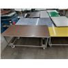 Image 2 : 10 ASSORTED MOBILE AND STATIONARY WORK TABLES