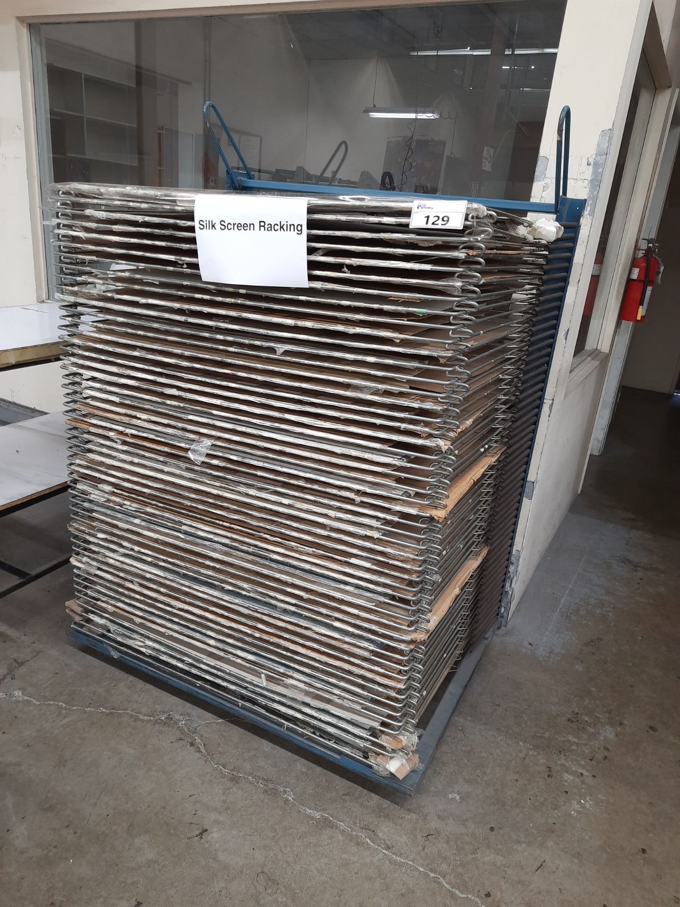 MOBILE INDUSTRIAL MULTI TIER SILK SCREEN DRYING RACK