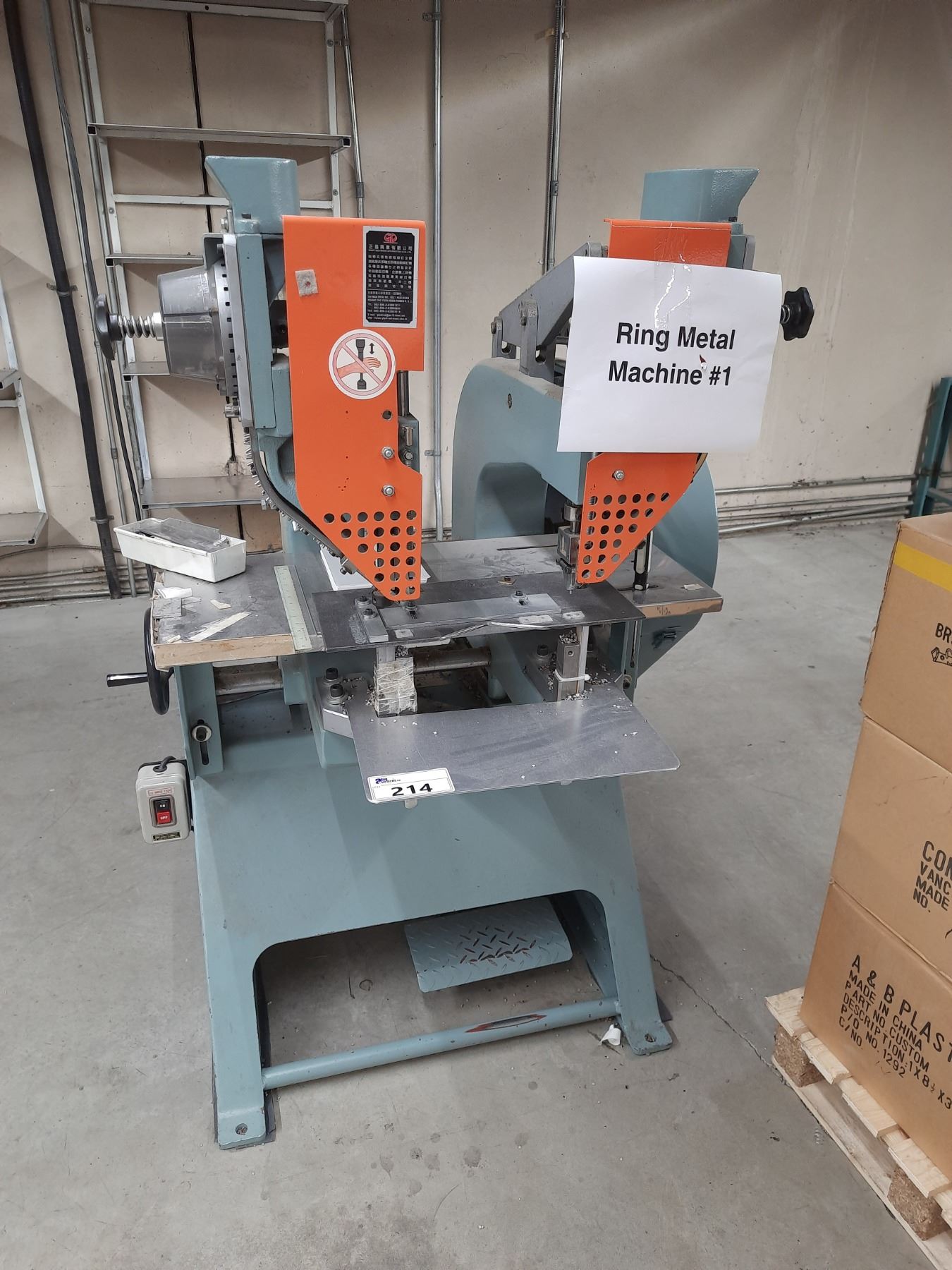 GP INDUSTRIAL DUAL HEAD METAL RING MACHINE