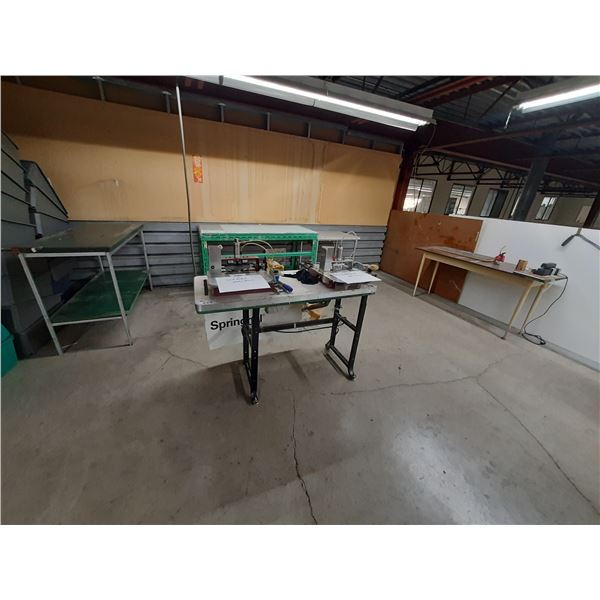 5 ASSORTED WORK TABLES