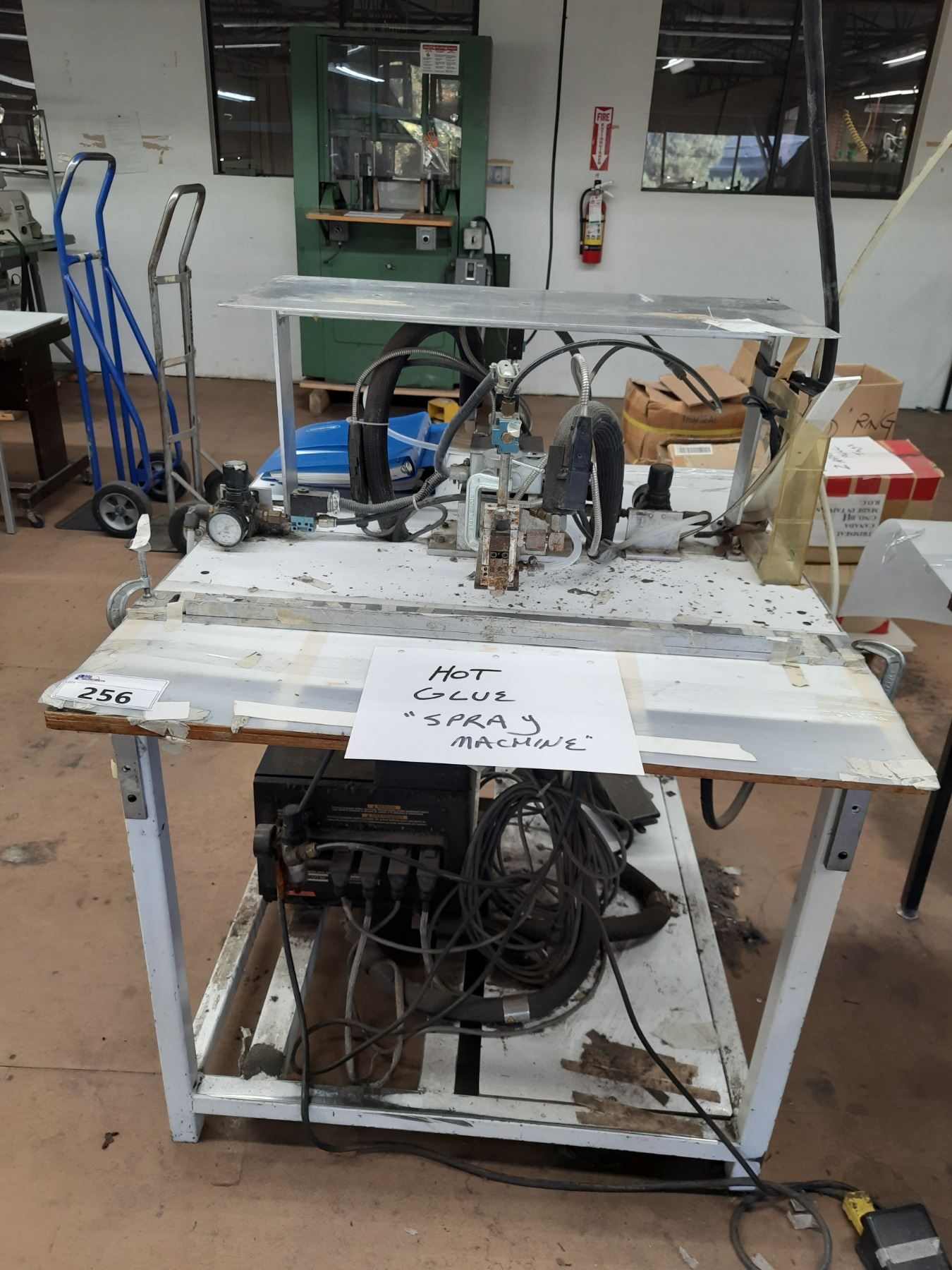 INDUSTRIAL DUAL HEAD HOT MELT GLUE SPRAY APPLICATOR MACHINE