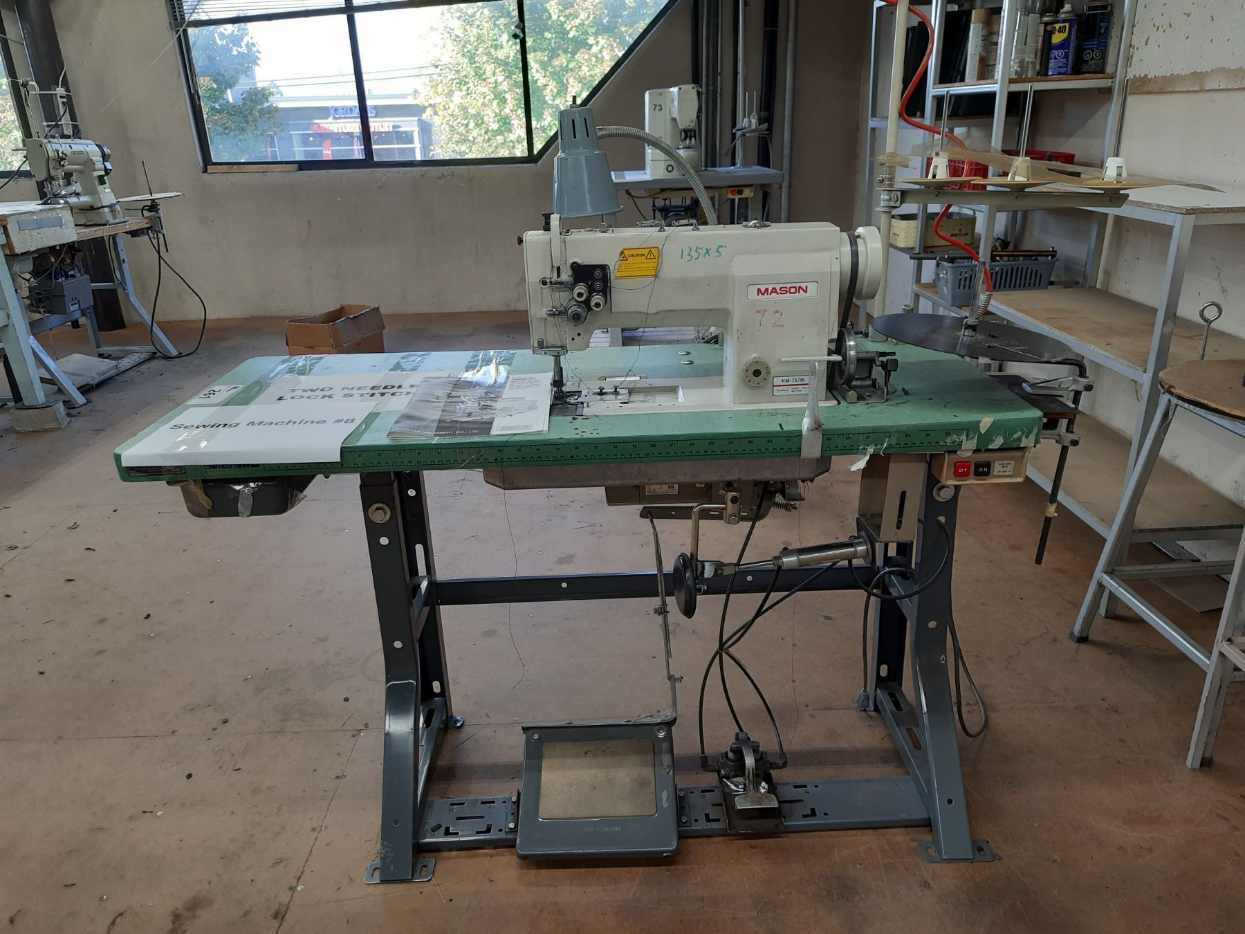 MASON COMMERCIAL SEWING MACHINE STATION