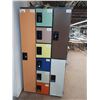 Image 1 : MULTI COLOUR METAL 9 CUBBY PERSONAL LOCKER SYSTEM