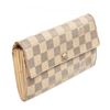 Image 2 : Louis Vuitton Beige Damier Canvas Sarah Wallet