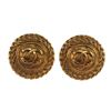 Image 1 : Chanel CC Round Clip-On Earrings