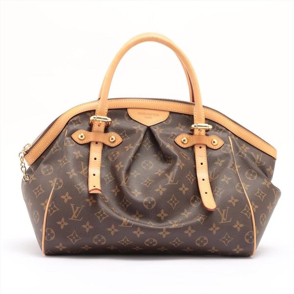 Louis Vuitton Brown Monogram Canvas Leather Tivoli GM Satchel Bag