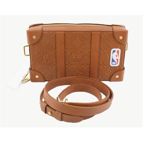 Louis Vuitton x NBA Brown Monogram Leather Soft Trunk Shoulder Bag