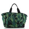 Image 2 : Prada Green Tessuto Print Camouflage Convertible Large Pocket Tote Bag