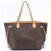 Image 2 : Louis Vuitton Brown Monogram Canvas Leather Neverfull MM Tote Bag