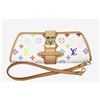 Image 1 : Louis Vuitton White Multicolor Monogram Canvas Leather Shirley Shoulder Bag