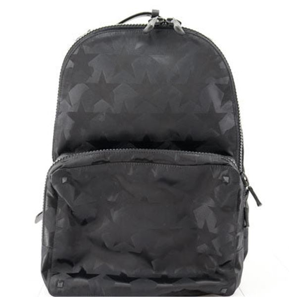 Valentino Black Nylon Camustars Backpack