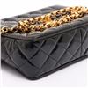 Image 4 : Chanel Black Quilted Patent Leather CC Diana Camera Shoulder Bag