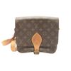 Image 2 : Louis Vuitton Brown Monogram Canvas Leather Cartouchiere MM Crossbody Bag