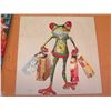 Image 8 : Qty 5 Unframed Artwork Ladies & Frog Themed, Some Signed, Misc Size