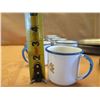 Image 21 : Multiple Blue & Metal Plates & 9 Floral Coffee Mugs