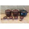 Image 1 : Qty 4 Onion Soup Bowls & 3 Crocks w/ Lids