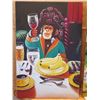 Image 2 : Qty 6 Canvas Artwork Animals: Dog, Monkey, Bird, etc, Unframed, Misc Size