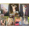 Image 1 : Qty 7 Unframed Canvas Artwork Nude Ladies Themed Misc Size