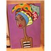 Image 8 : Qty 4 Unframed Canvas Artwork Nude Cartoon Ladies Signed Elvan Kambar