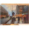 Image 2 : Qty 6 Unframed Canvas Artwork Street Scenes, Beaches, Girls, etc Misc Size