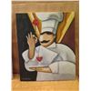Image 2 : Qty  3 Chef & Restaurant Artwork Unframed Canvas, Misc Size