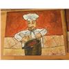 Image 2 : Qty 6 Chef & Restaurant Artwork Unframed Canvas, 10"x8"