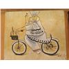 Image 2 : Qty 6 Chef, Bar & Bicycle Artwork Unframed Canvas, 10"x8"