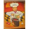 Image 2 : Qty 6 Chef, Bar & Bicycle Artwork Unframed Canvas, 10"x8"