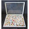 Image 1 : Multiple Collectible Pins EURO Good Small AA 01 in Display Case 16"L